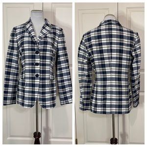 Bogner plaid blazer